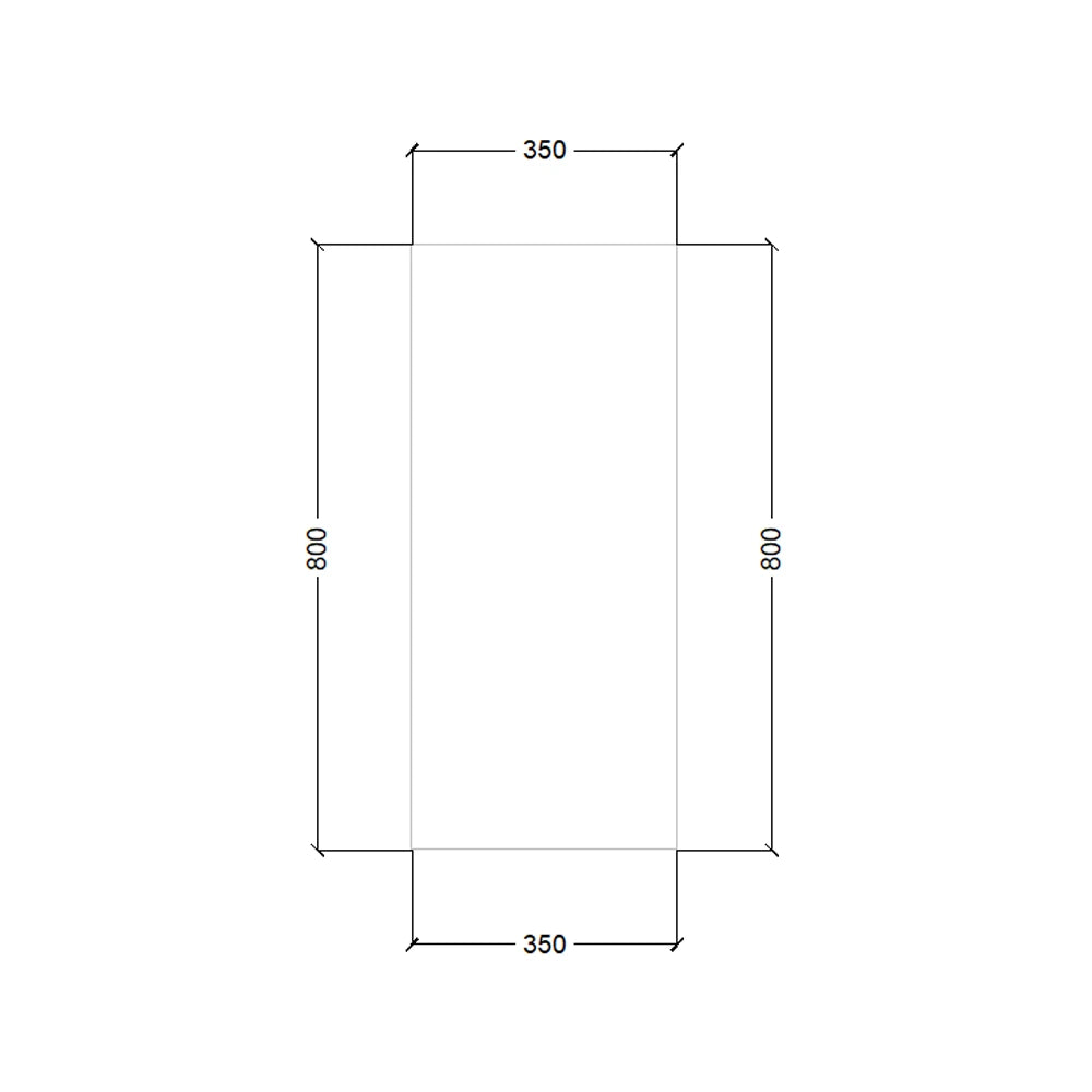 350mm Wall End Panel