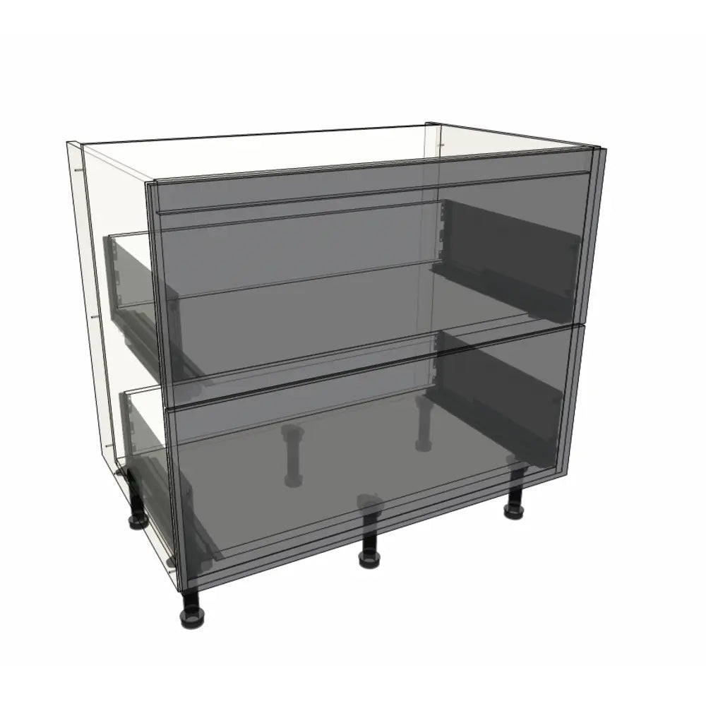 900mm 2 Drawer Hob Base Cabinet