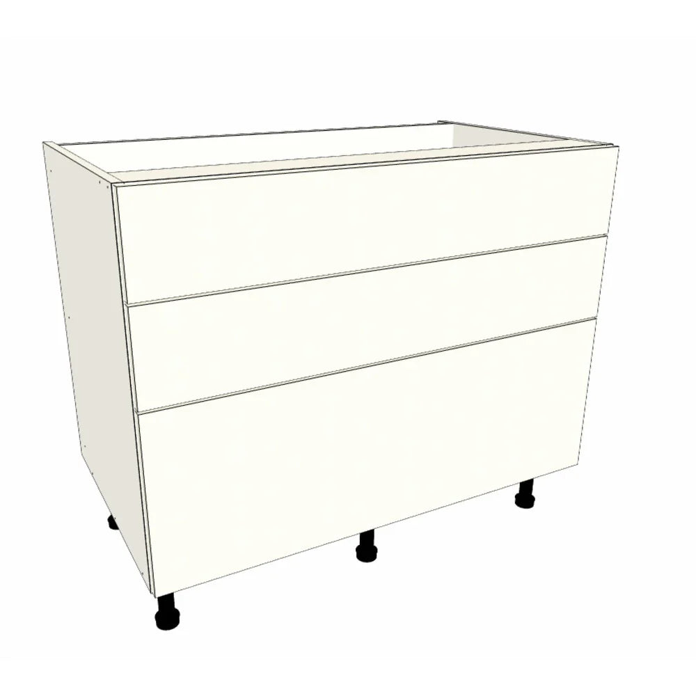1000mm 3 Drawer Base Cabinet