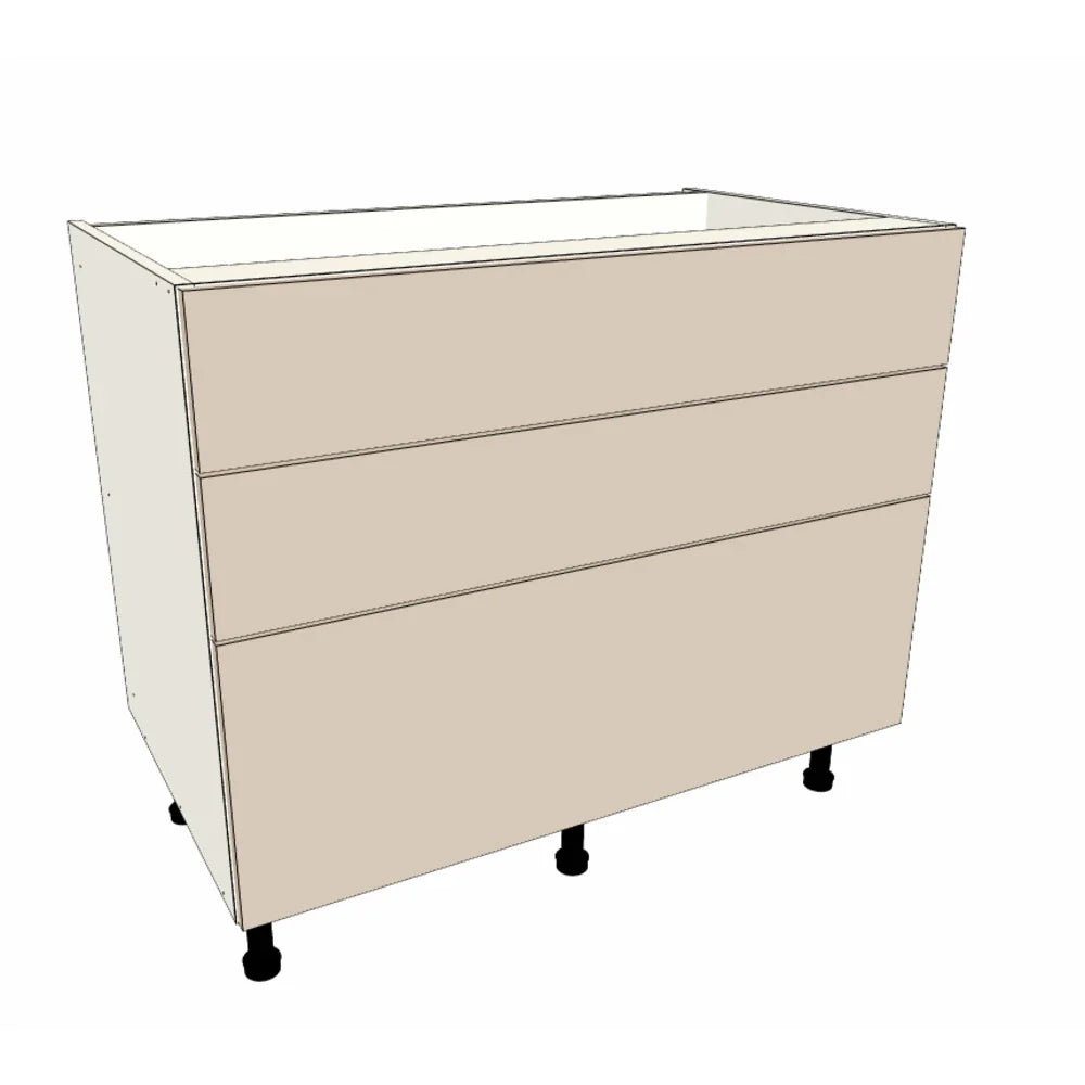 1000mm 3 Drawer Base Cabinet