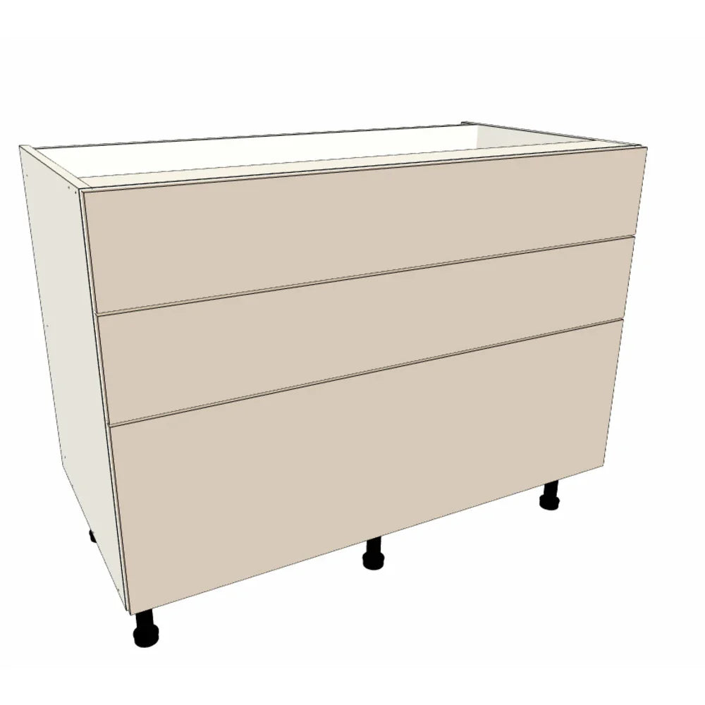 1100mm 3 Drawer Base Cabinet