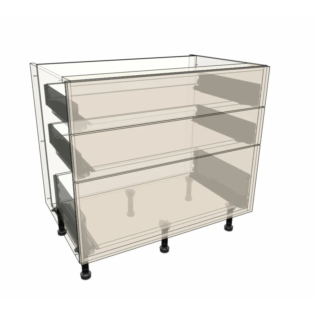 900mm 3 Drawer Base Cabinet