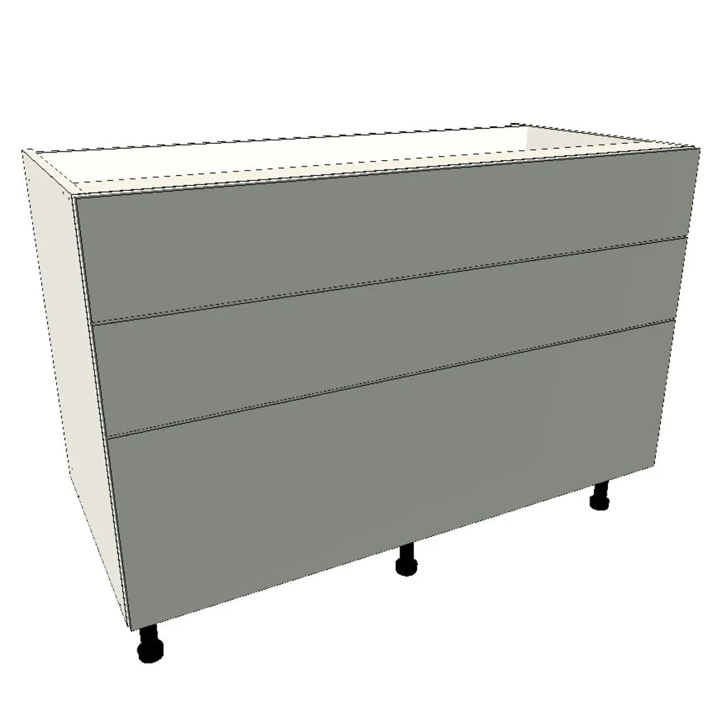 1200mm 3 Drawer Base Cabinet