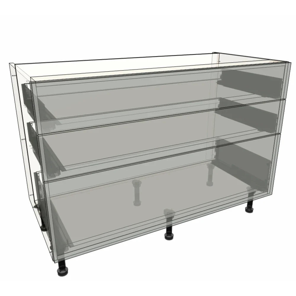 1200mm 3 Drawer Base Cabinet