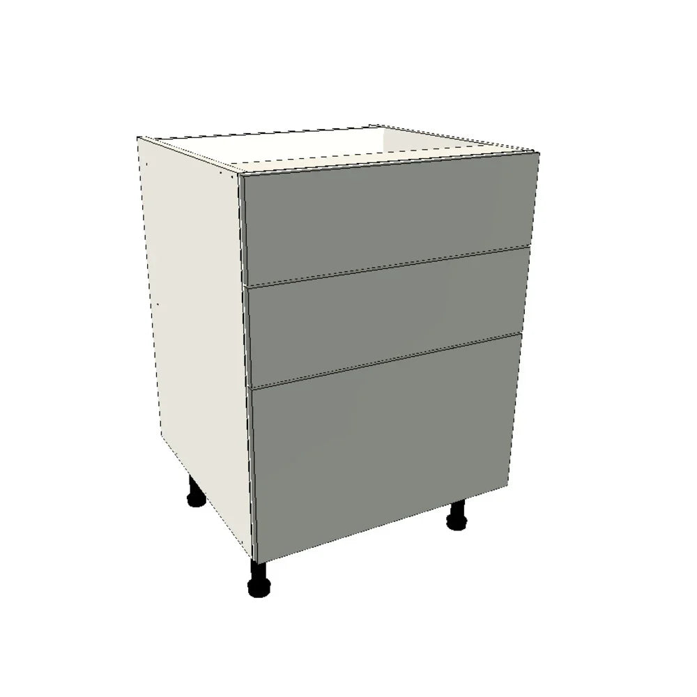 600mm 3 Drawer Base Cabinet