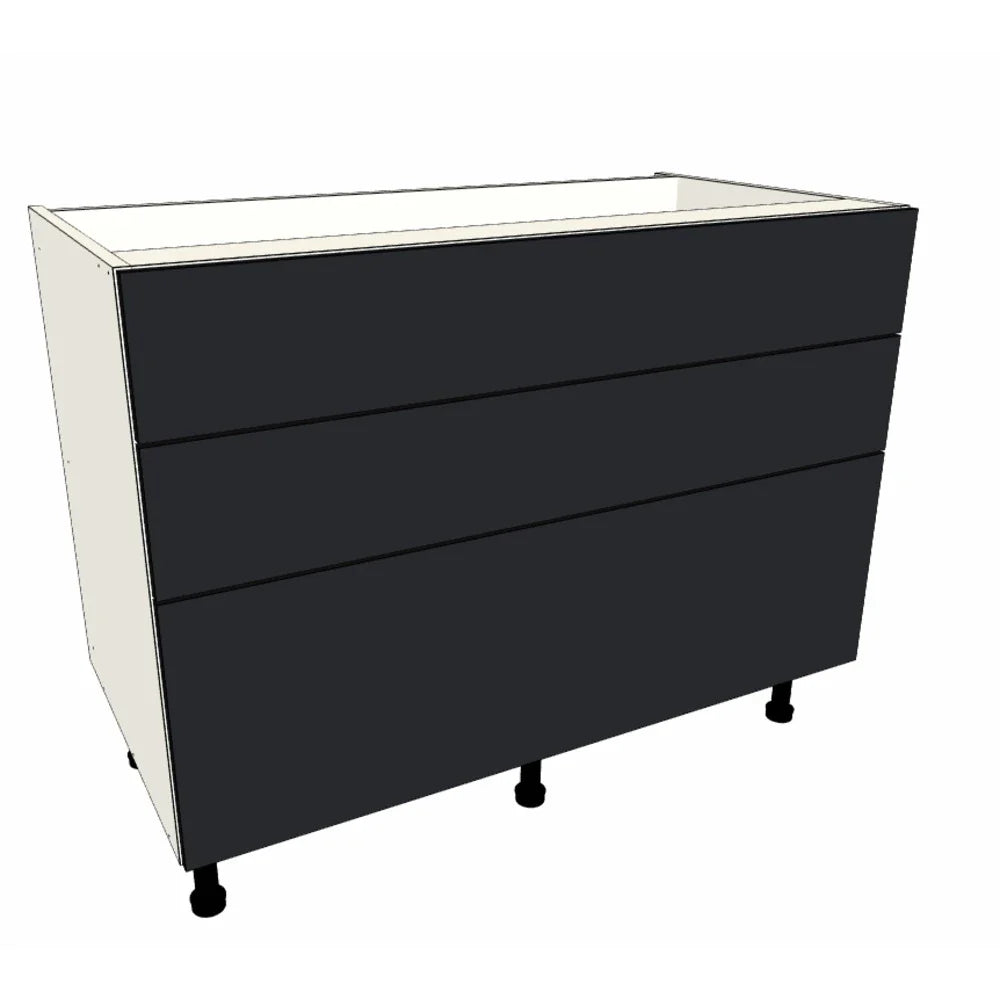 1100mm 3 Drawer Base Cabinet