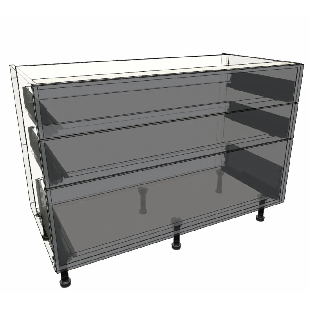 1200mm 3 Drawer Base Cabinet