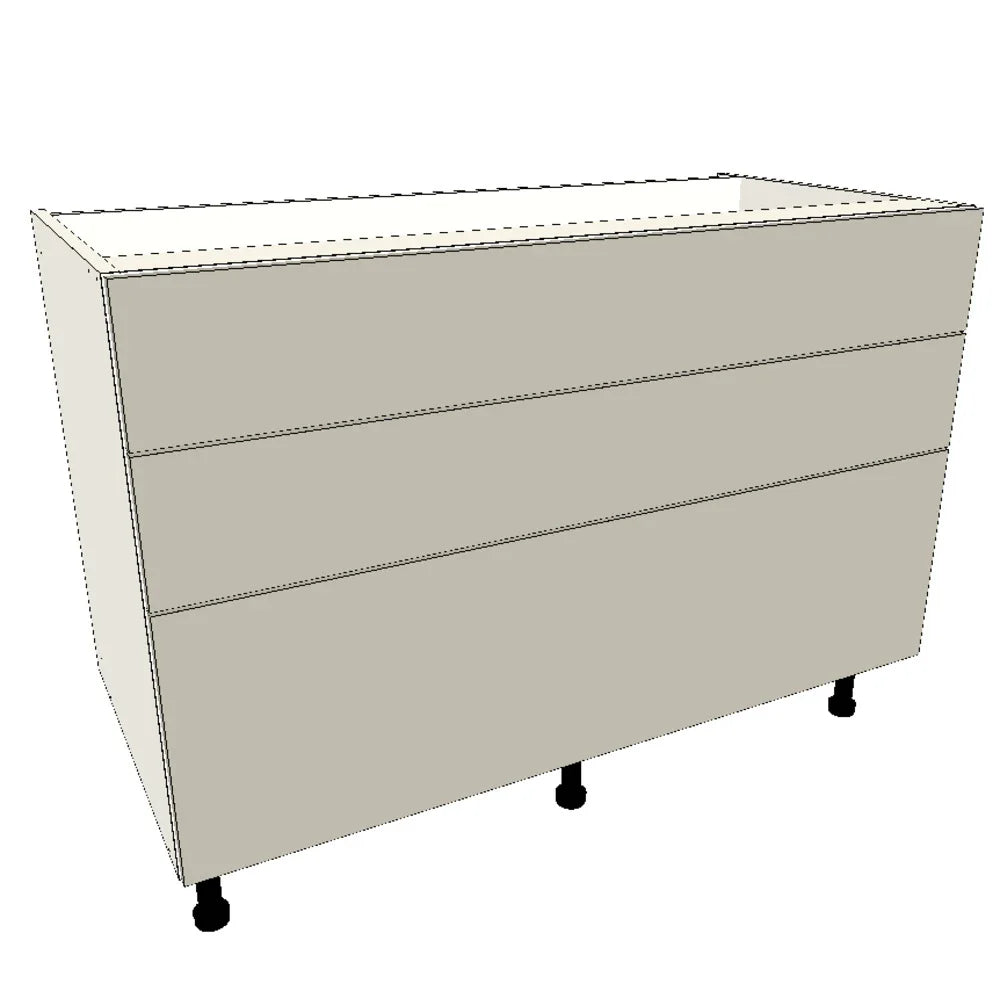 1200mm 3 Drawer Base Cabinet