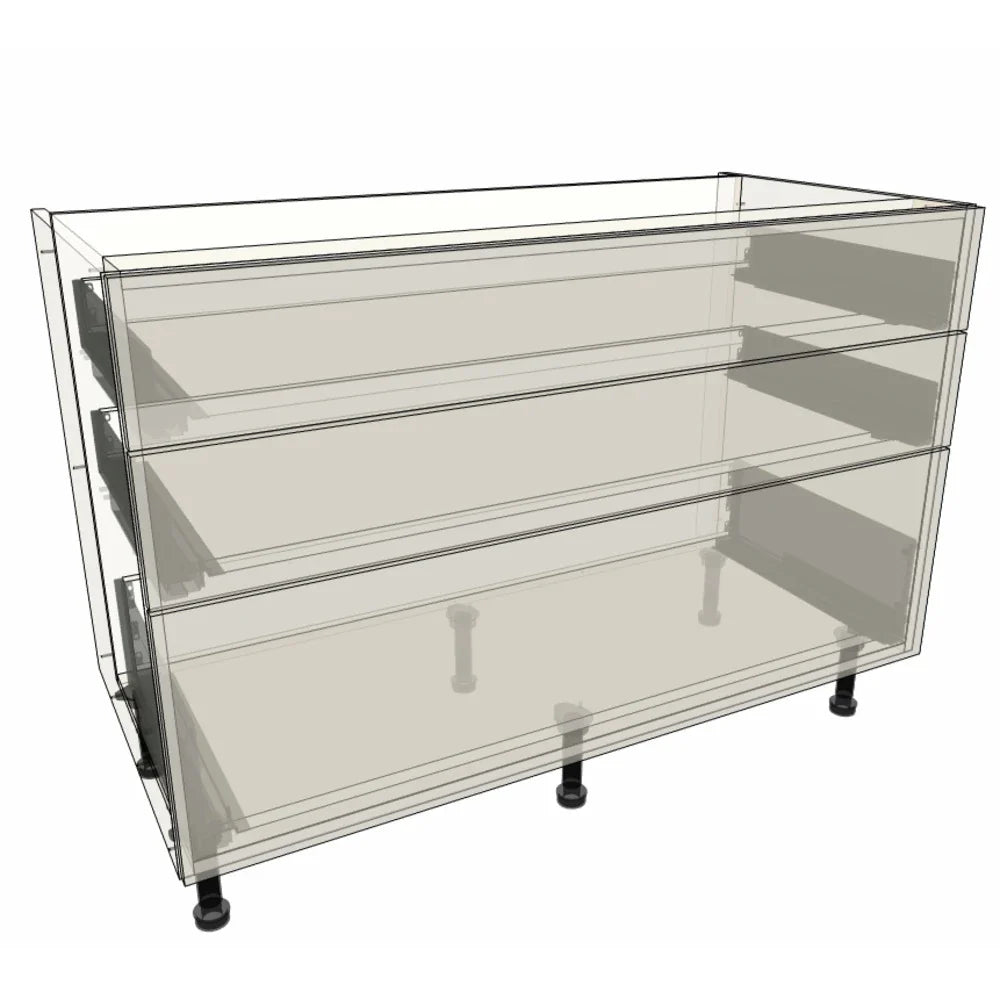 1200mm 3 Drawer Base Cabinet