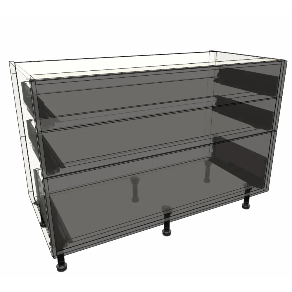 1200mm 3 Drawer Base Cabinet