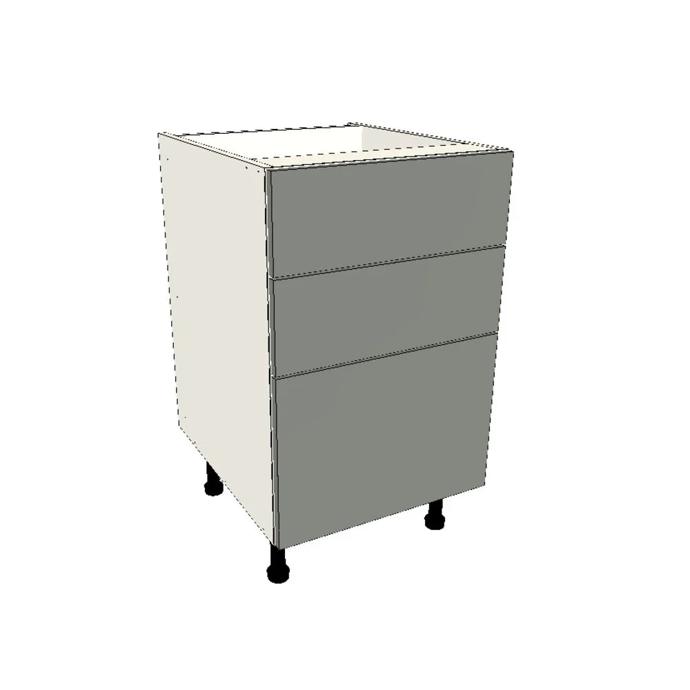 500mm 3 Drawer Base Cabinet