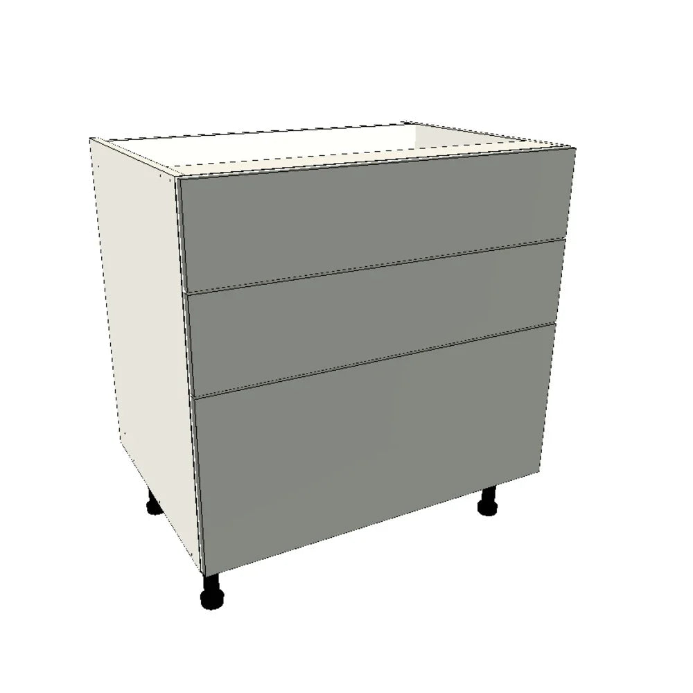 800mm 3 Drawer Base Cabinet