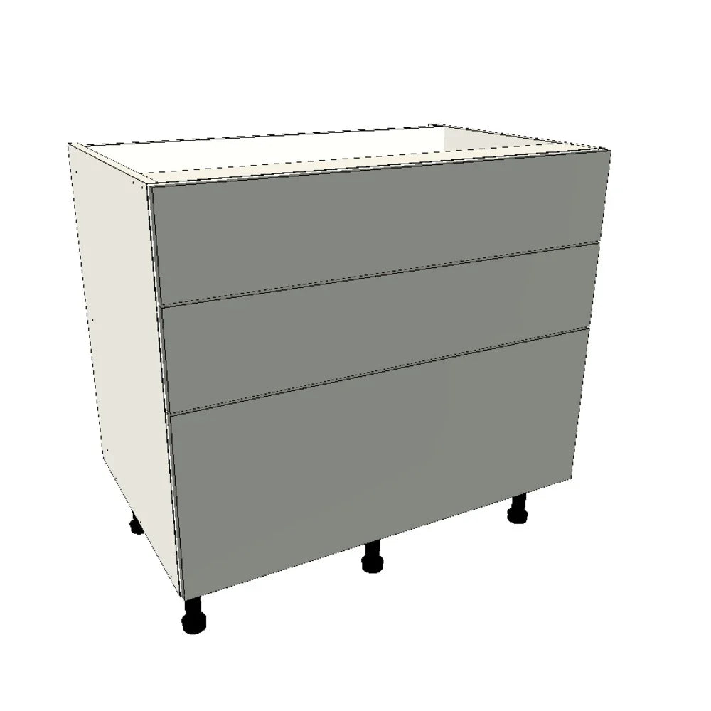 900mm 3 Drawer Base Cabinet