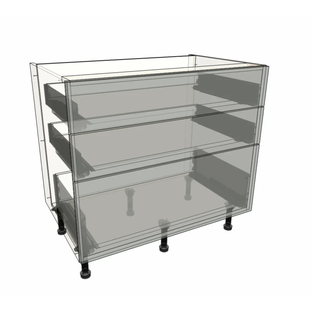 900mm 3 Drawer Base Cabinet