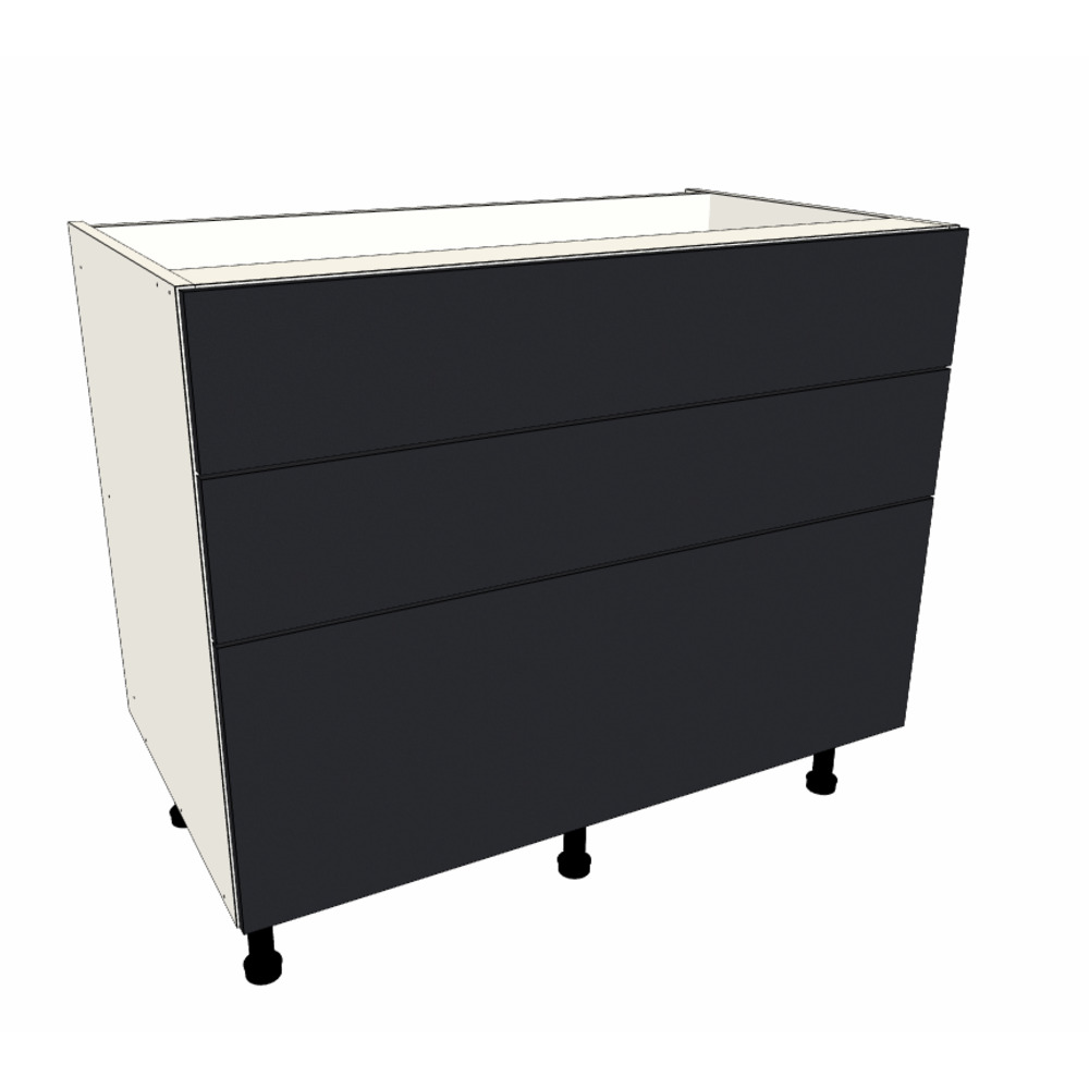 1000mm 3 Drawer Base Cabinet