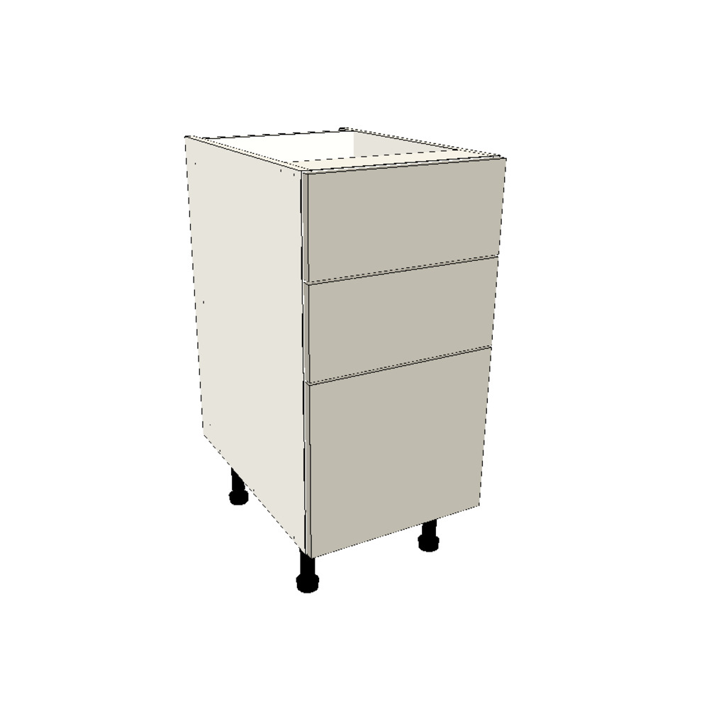 400mm 3 Drawer Base Cabinet