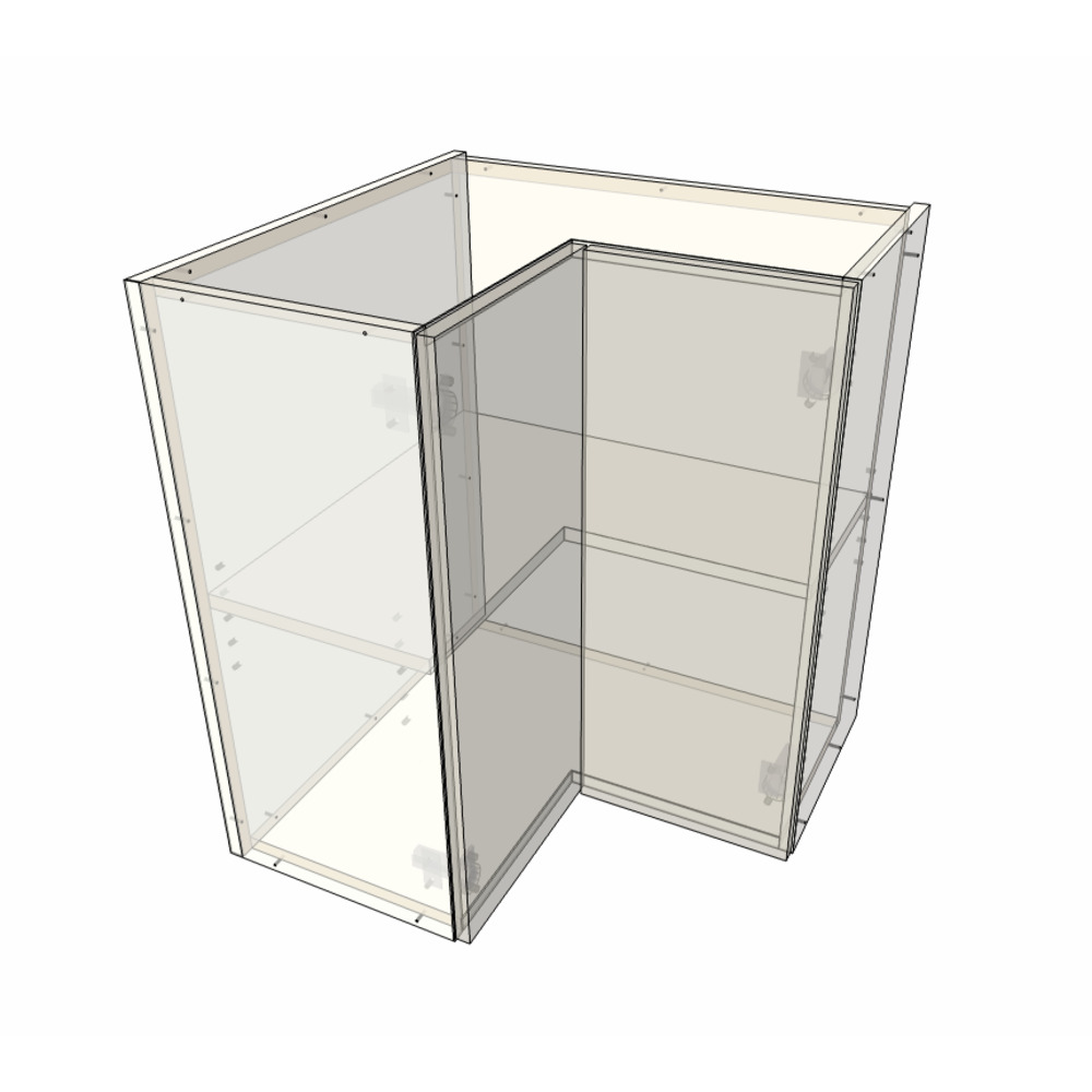 600mm L Corner Wall Cabinet