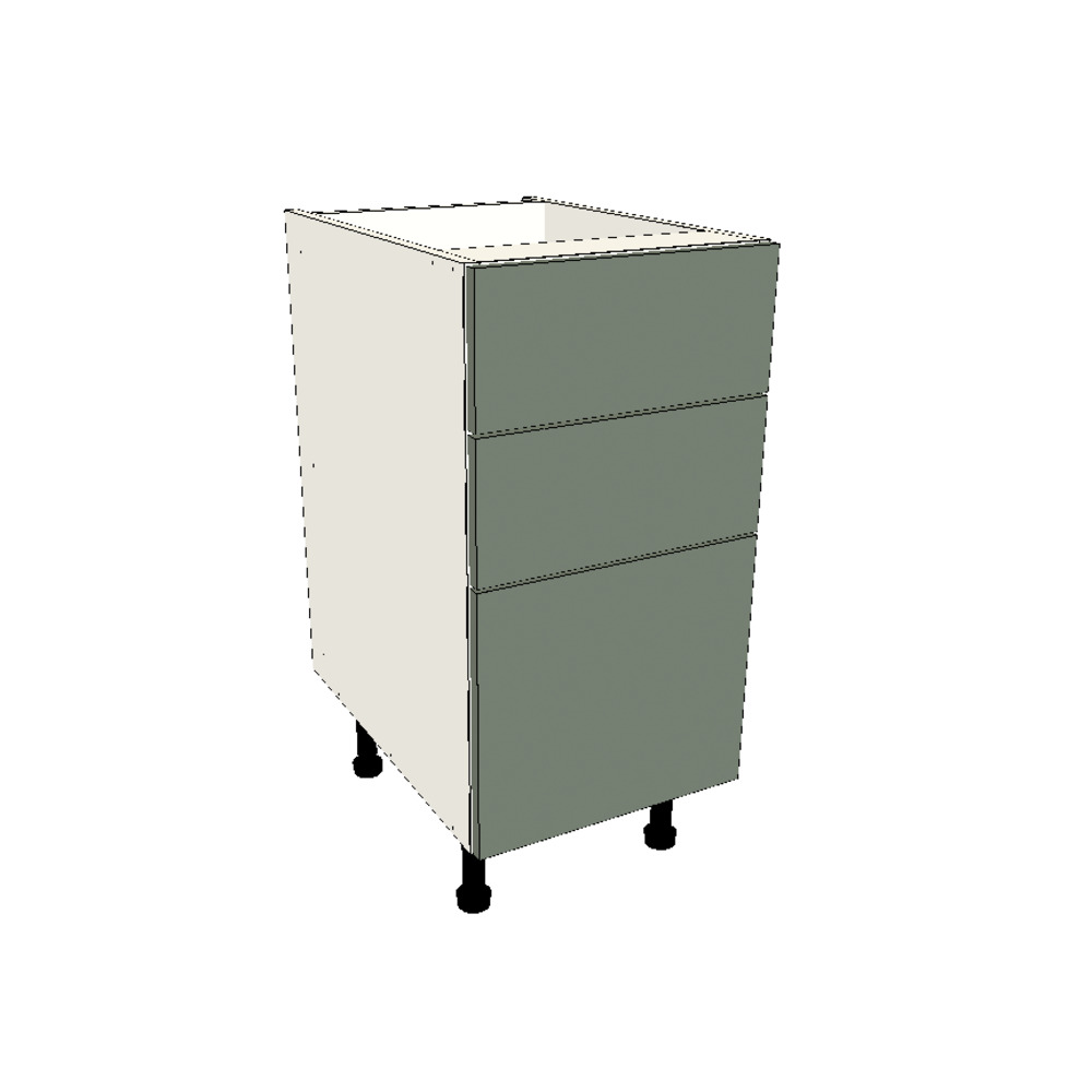 400mm 3 Drawer Base Cabinet
