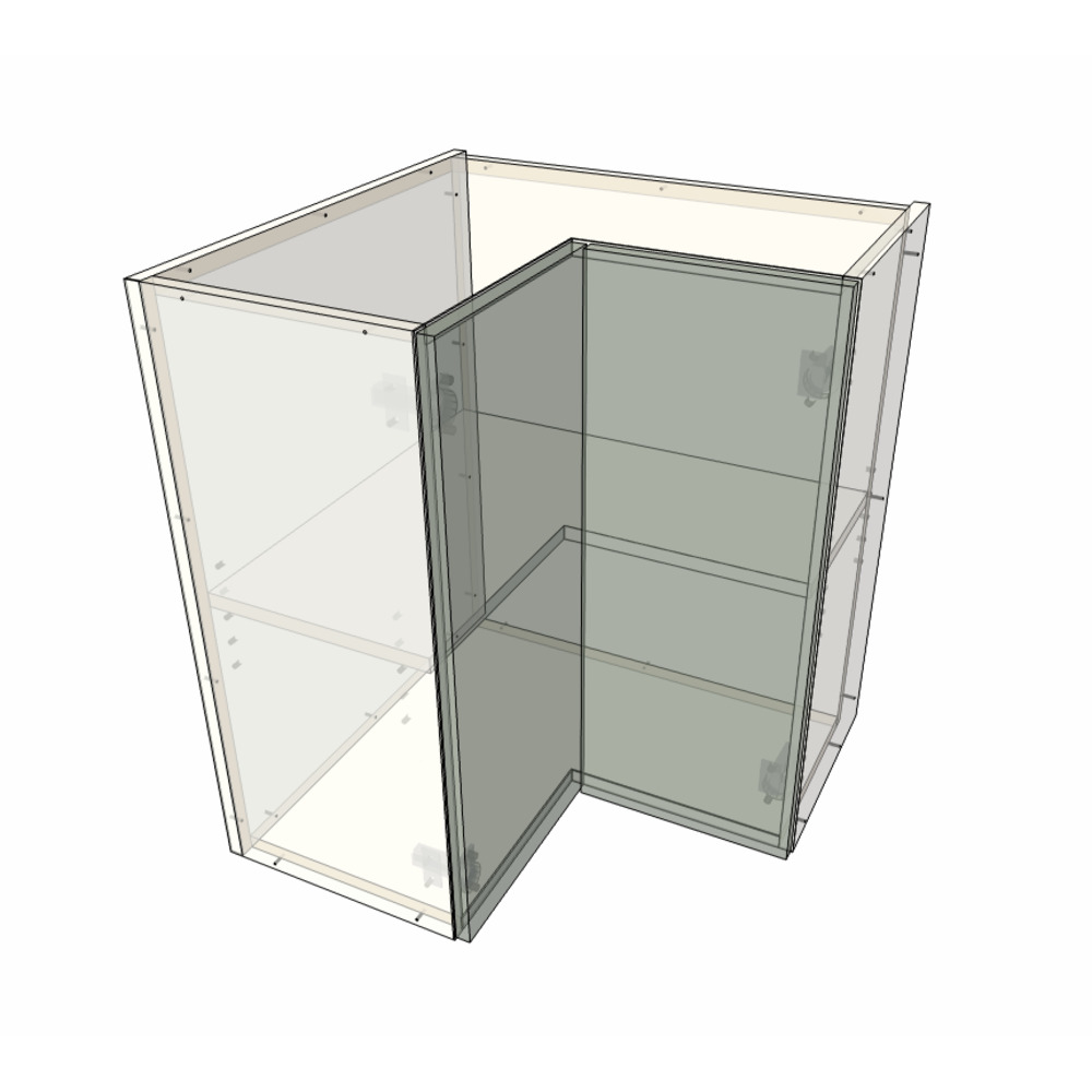 600mm L Corner Wall Cabinet