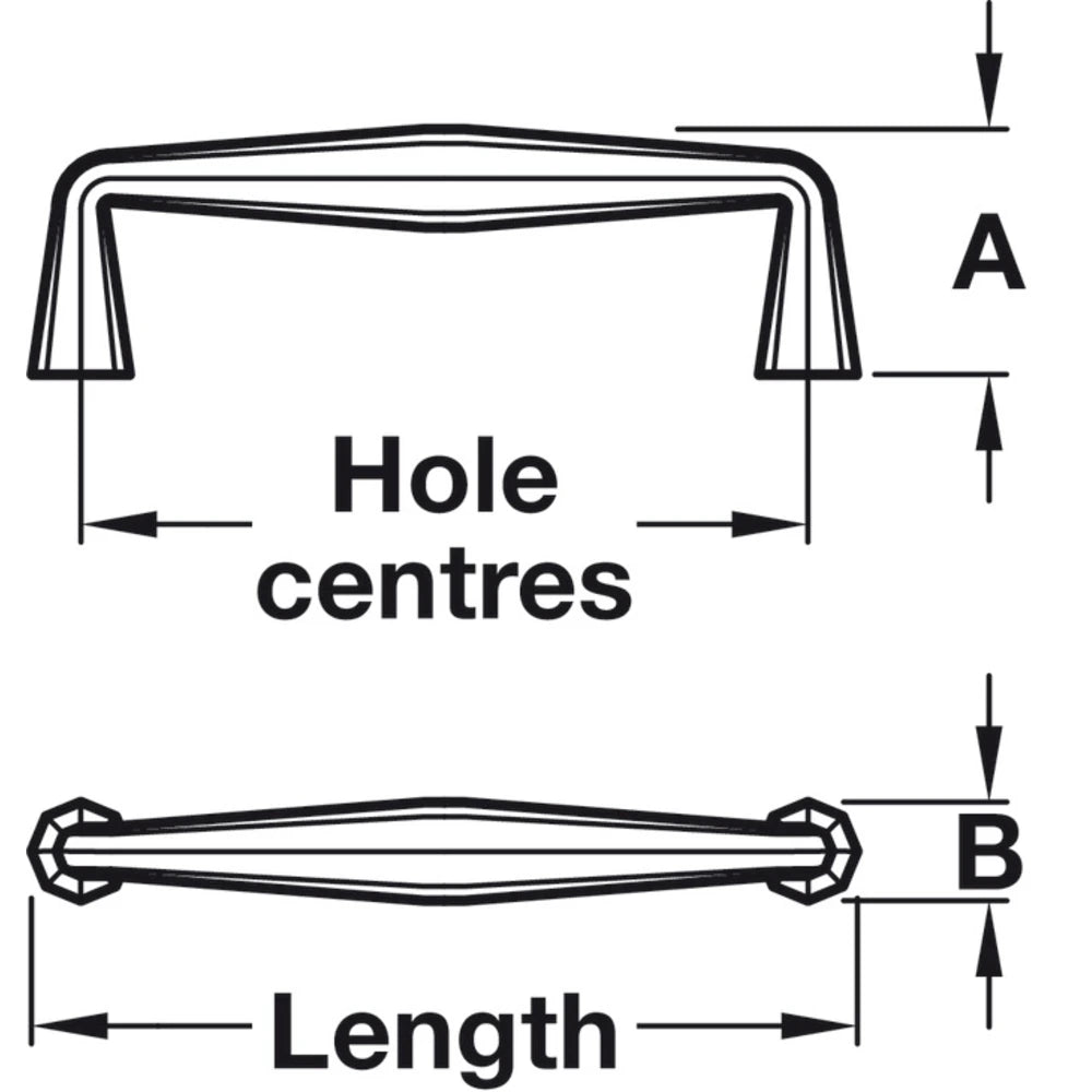 Burbridge Cabinet Pull Handle 128mm Brushed Brass